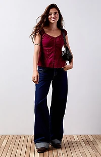 Your Favorite Carla Ruched Button Up Top