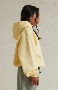 Fear of God ESSENTIALS Kids Garden Yellow '90s Fit Fleece Hoodie