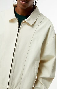Pacsun Cream Double Seams Gas Jacket