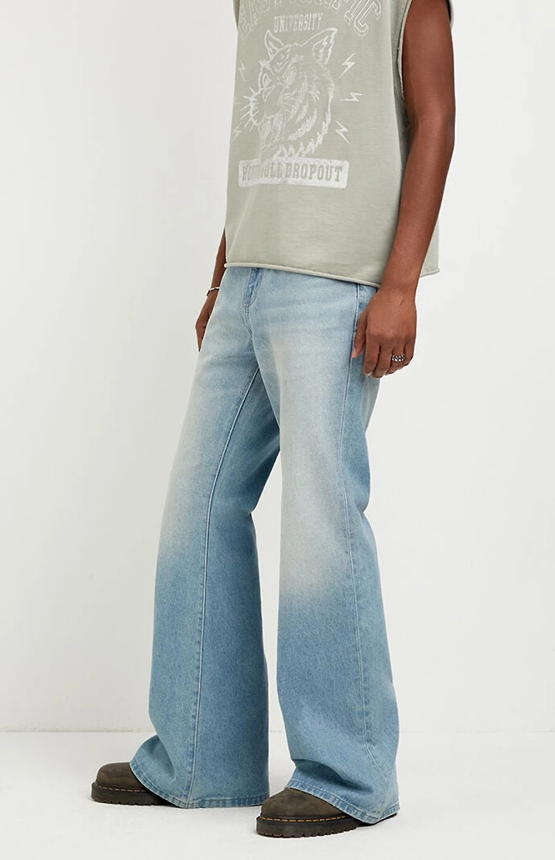 Pacsun Jordan Baggy Bootcut Jeans Medium Blue