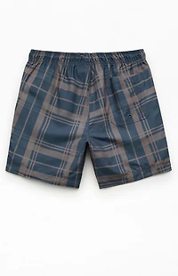Pacsun Plaid Collegiate 6.5" Swim Trunks