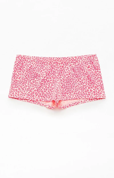 John Galt Pink Leopard Boxer Shorts