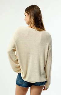 Billabong Soft Wave Textured Floral Sweater