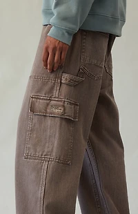 Pacsun Dylan Baggy Jeans Cargo Carpenter Washed Brown