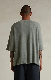 Fear of God ESSENTIALS Concrete Heather Waffle Knit Short Sleeve T-Shirt