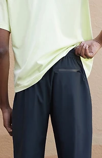 A.R.C. Active Black Nylon Jogger Sweatpants