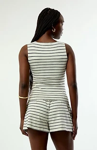 WEWOREWHAT Striped Muscle Tank Top