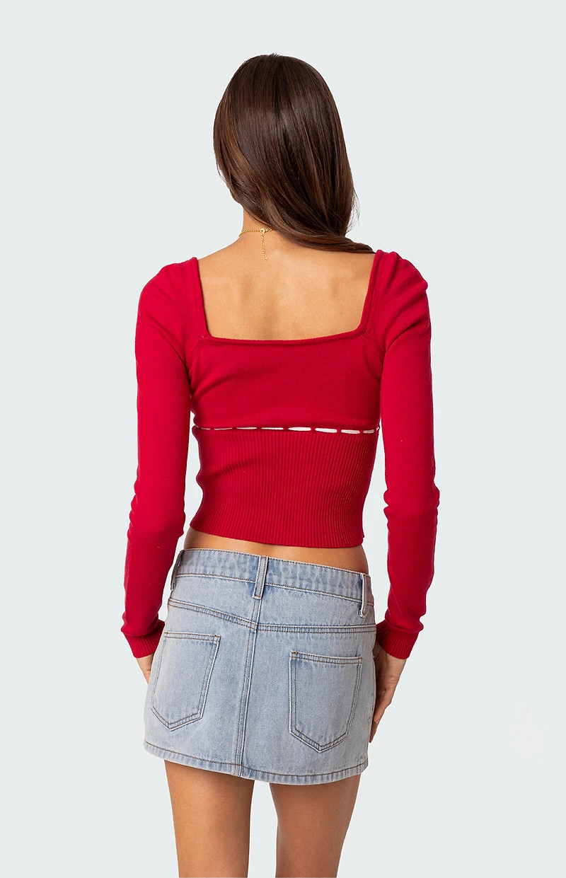 Edikted Natasha Knit Top