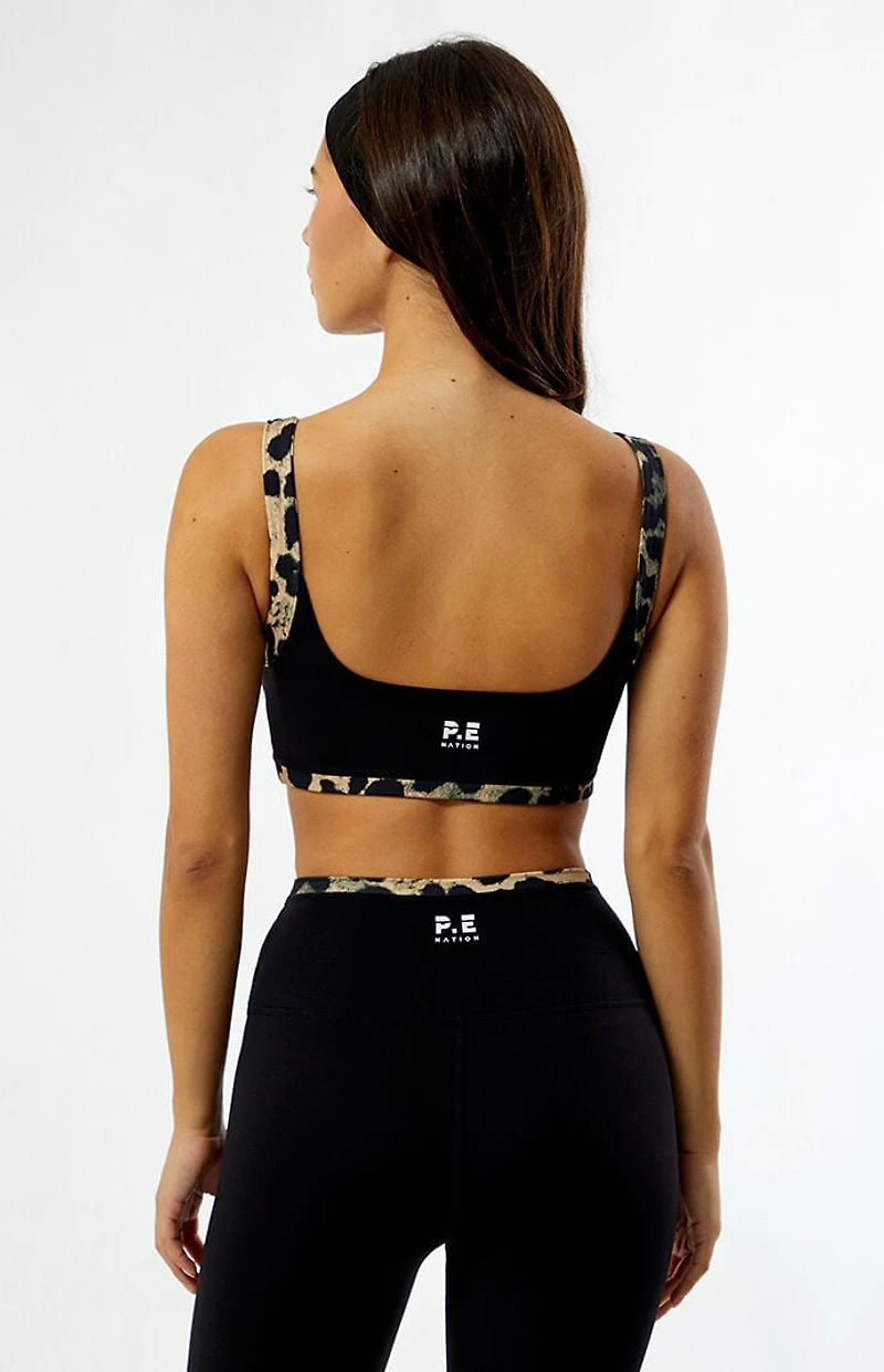 PE NATION Active Vivid Animal Print Sports Bra