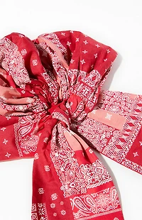 LA Hearts Red Bandana Scarf