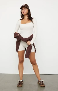 PAC 1980 WHISPER Active Cindee Long Sleeve Short Onesie