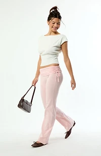 Pacsun Sutton Fold-Over Flare Pants