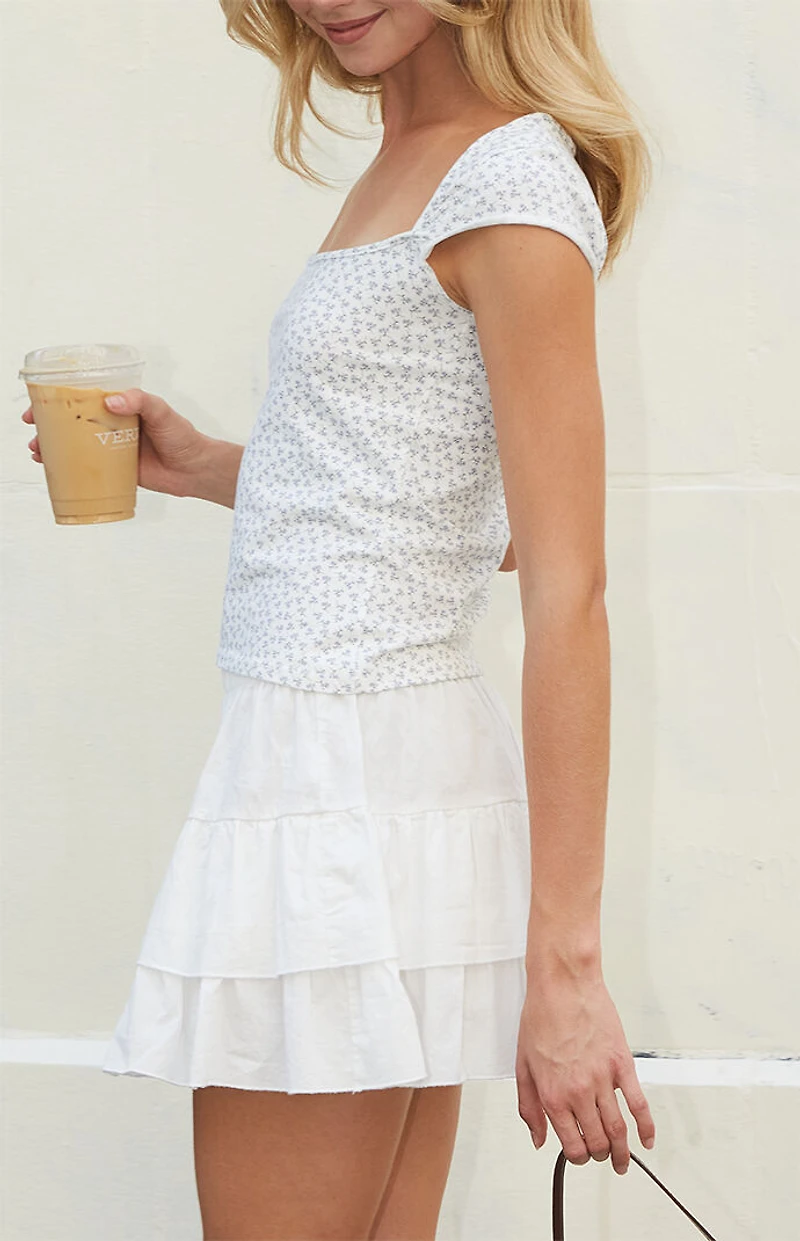 John Galt Floral Ella Top