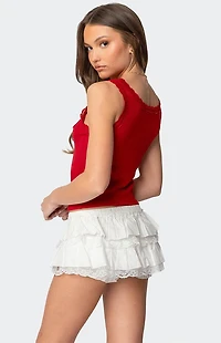 Edikted Hattie Pointelle Tank Top