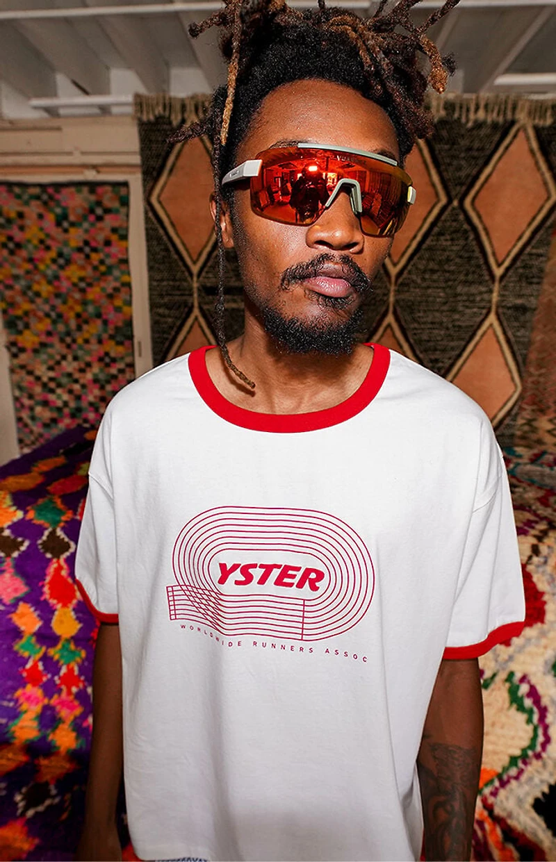 OYSTER EXPEDITION Track Worldwide Ringer T-Shirt