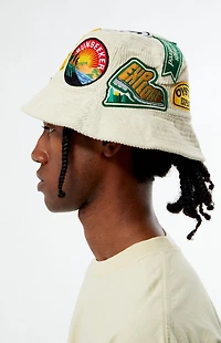 OYSTER EXPEDITION Patched Up Corduroy Bucket Hat