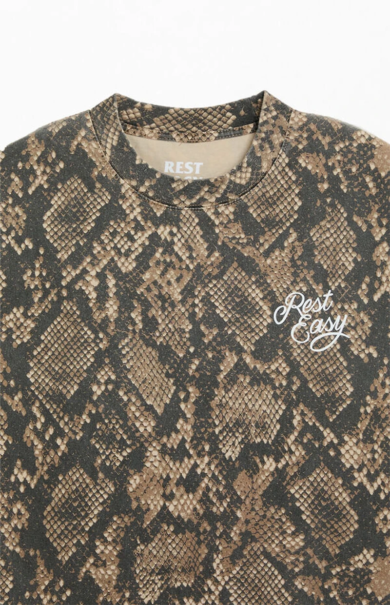 Rest Easy Snake Rose T-Shirt