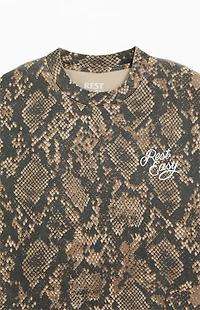 Rest Easy Snake Rose T-Shirt