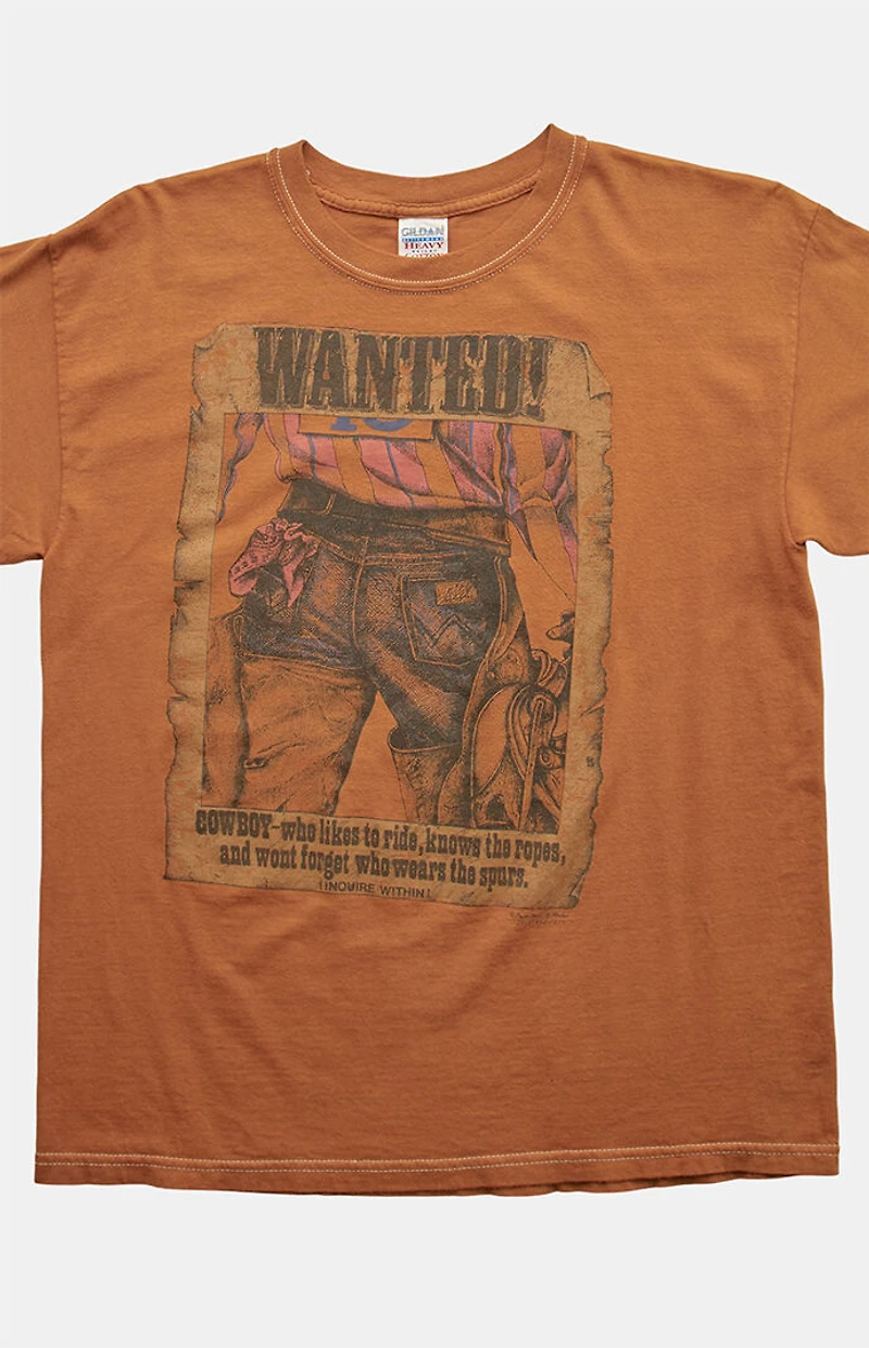 PS VINTAGE 90s Wanted Cowboy Graphic T-Shirt