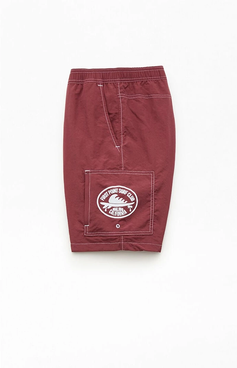 Pacsun Red Rider Baggy 7.5" Swim Trunks
