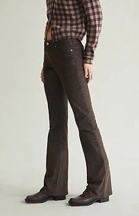 Pacsun Jade Low Rise Bootcut Jeans Stretch Corduroy Brown