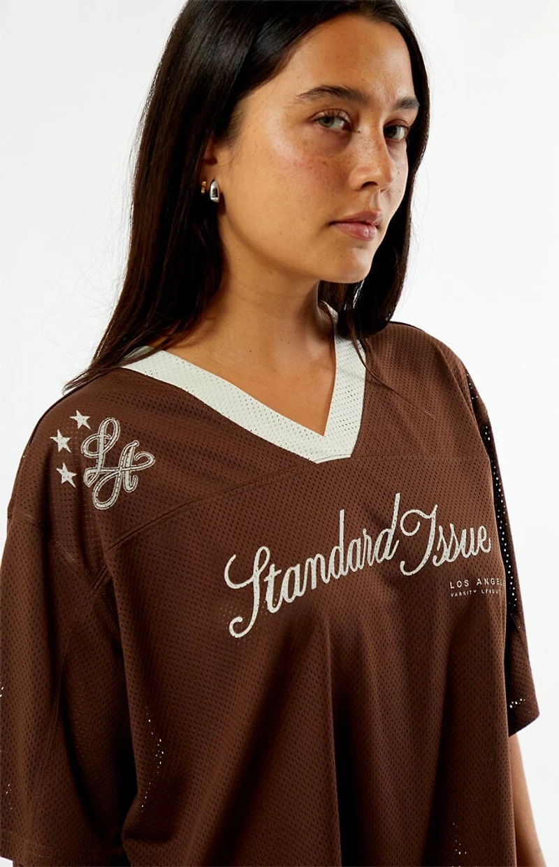 Pacsun Brown Standard Issue Short Sleeve Jersey