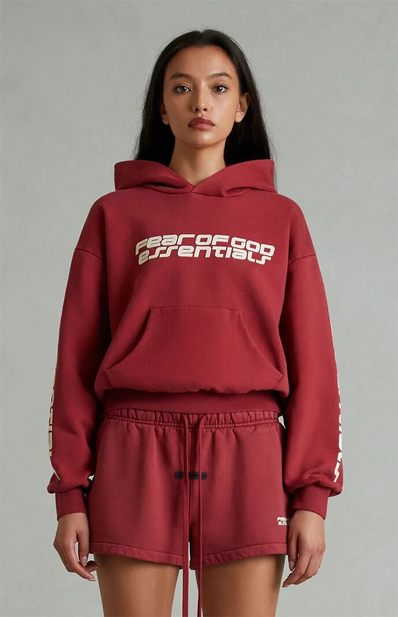 Fear of God ESSENTIALS Women's Crimson Running Sweat Shorts