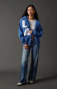 Pacsun Big LA  Zip Up Oversized Hoodie