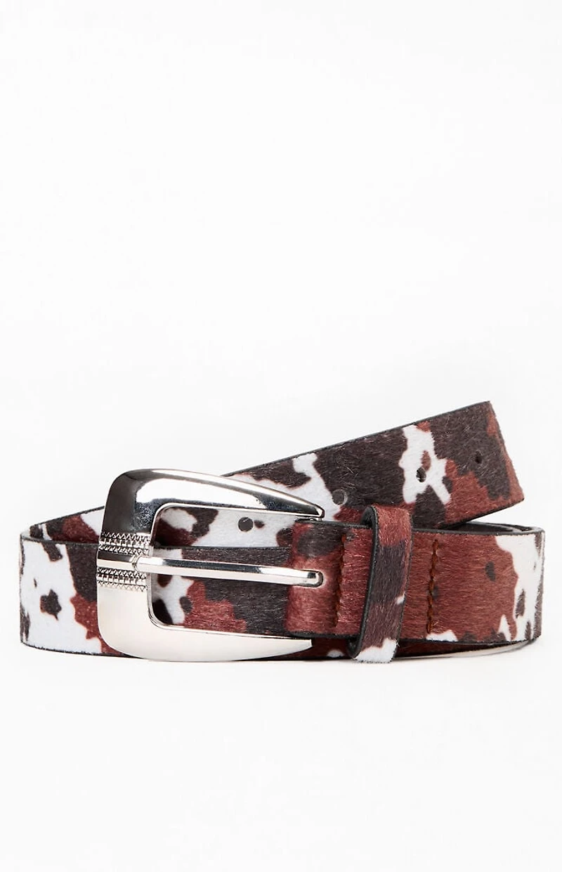 Pacsun Cow Print Belt