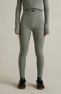 Fear of God ESSENTIALS Women's Concrete Heather Waffle Knit Leggings