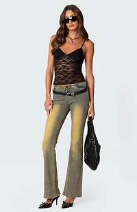 Edikted Eira Sheer Lace Tank Top