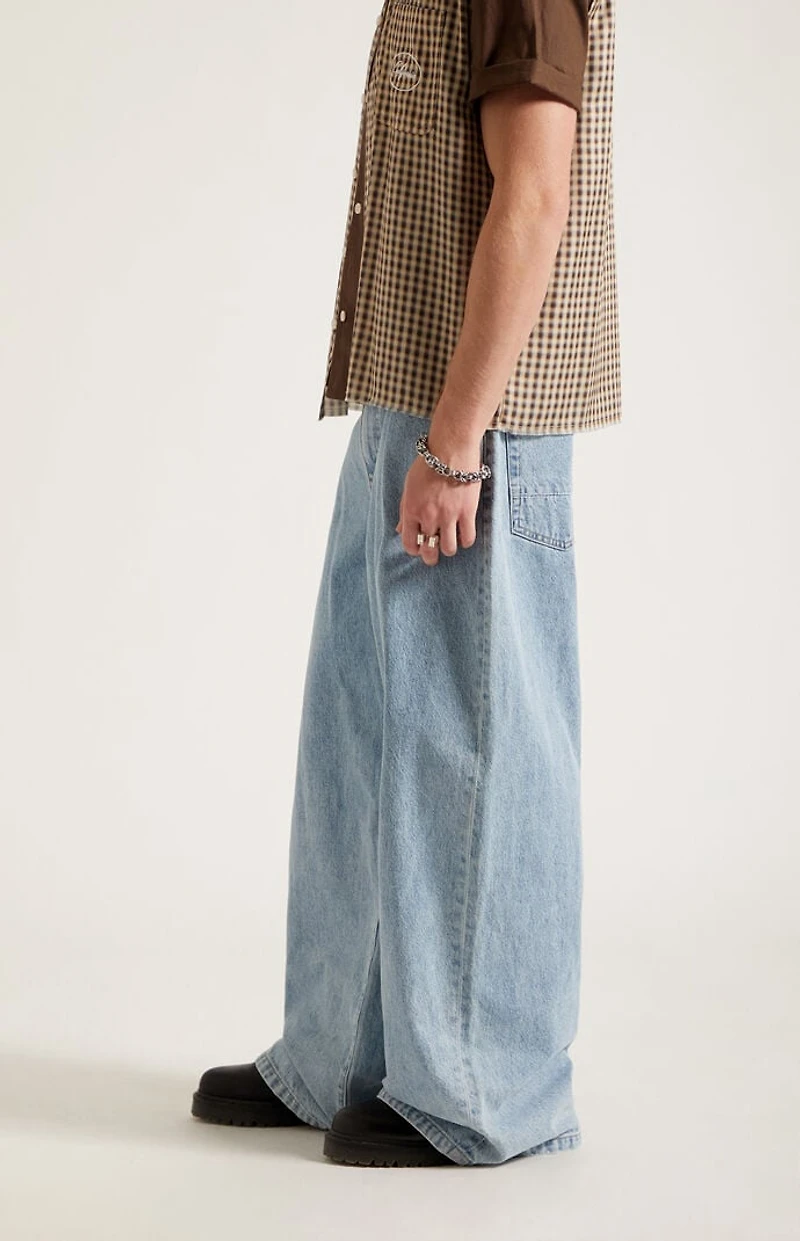 Pacsun Ryder Ultra Baggy Jeans Light Blue