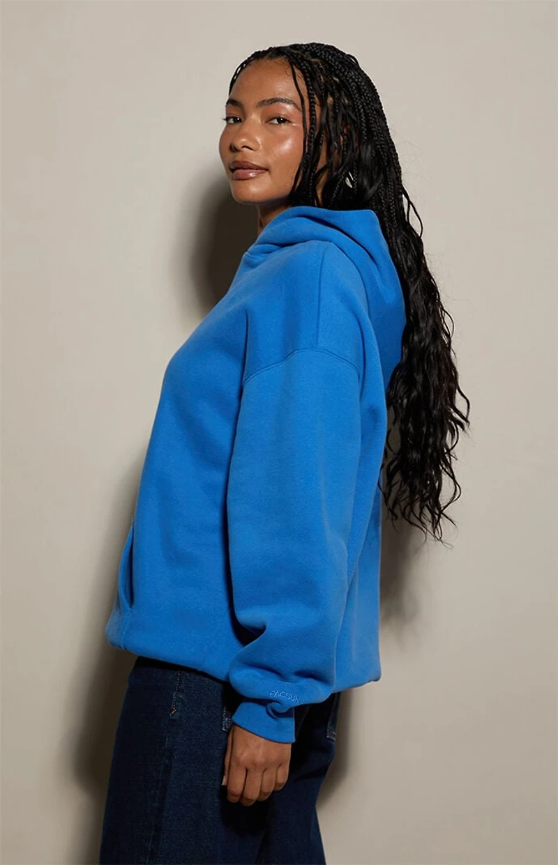 Pacsun Blue Ultra Soft Fleece Hoodie