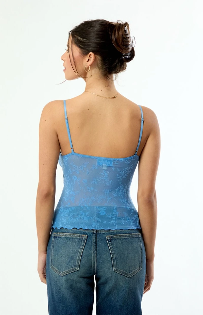 Your Favorite Natalia Burnout Lace Tank Top