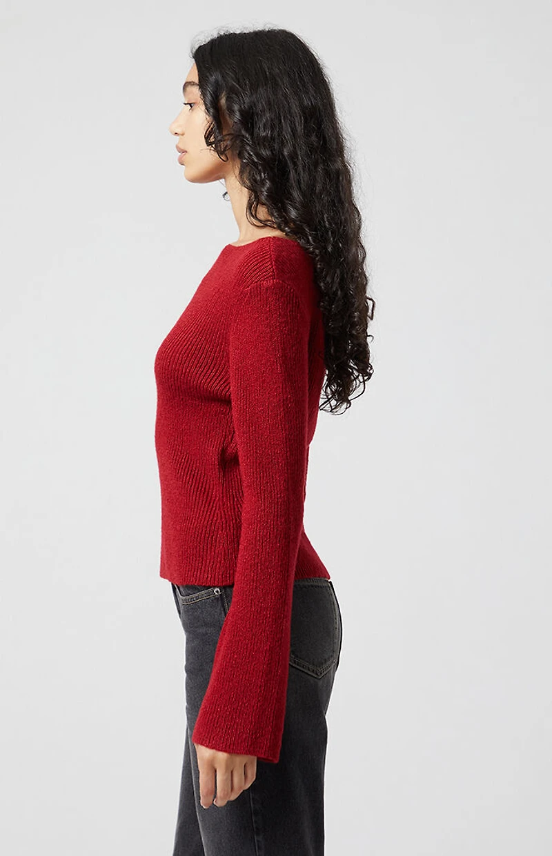 Beverly and Beck Chloe Bell Sleeve Sweater