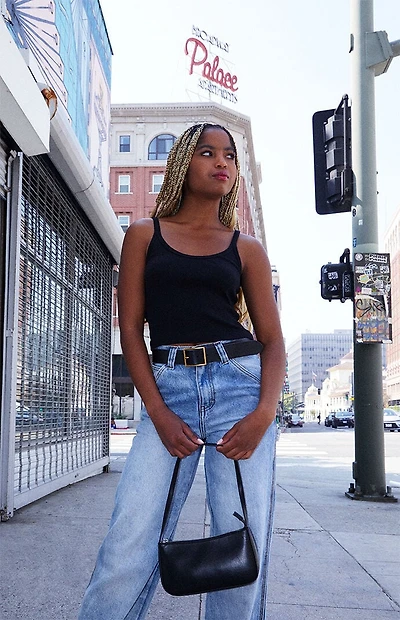 John Galt Black Sheena Tank Top