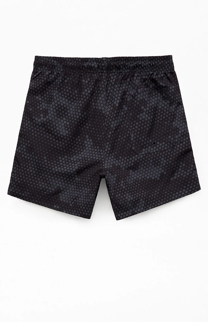 Pacsun Midnight Camo AOP 4.5'' Swim Trunks