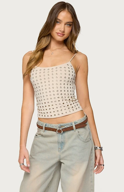 Edikted Vallie Grommet Tank Top