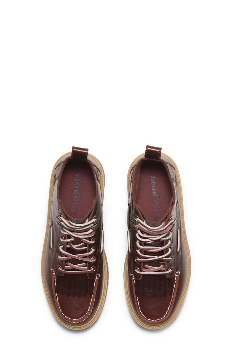 Timberland Women's Burgundy Stone Street Mid Lace-Up Boots