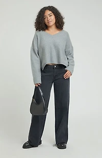 Pacsun Casey Low Rise Baggy Jeans Washed Black