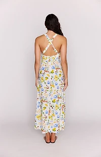 MINKPINK Riviera Cross Back Maxi Dress
