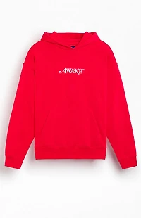 Awake NY Red Classic Logo Hoodie