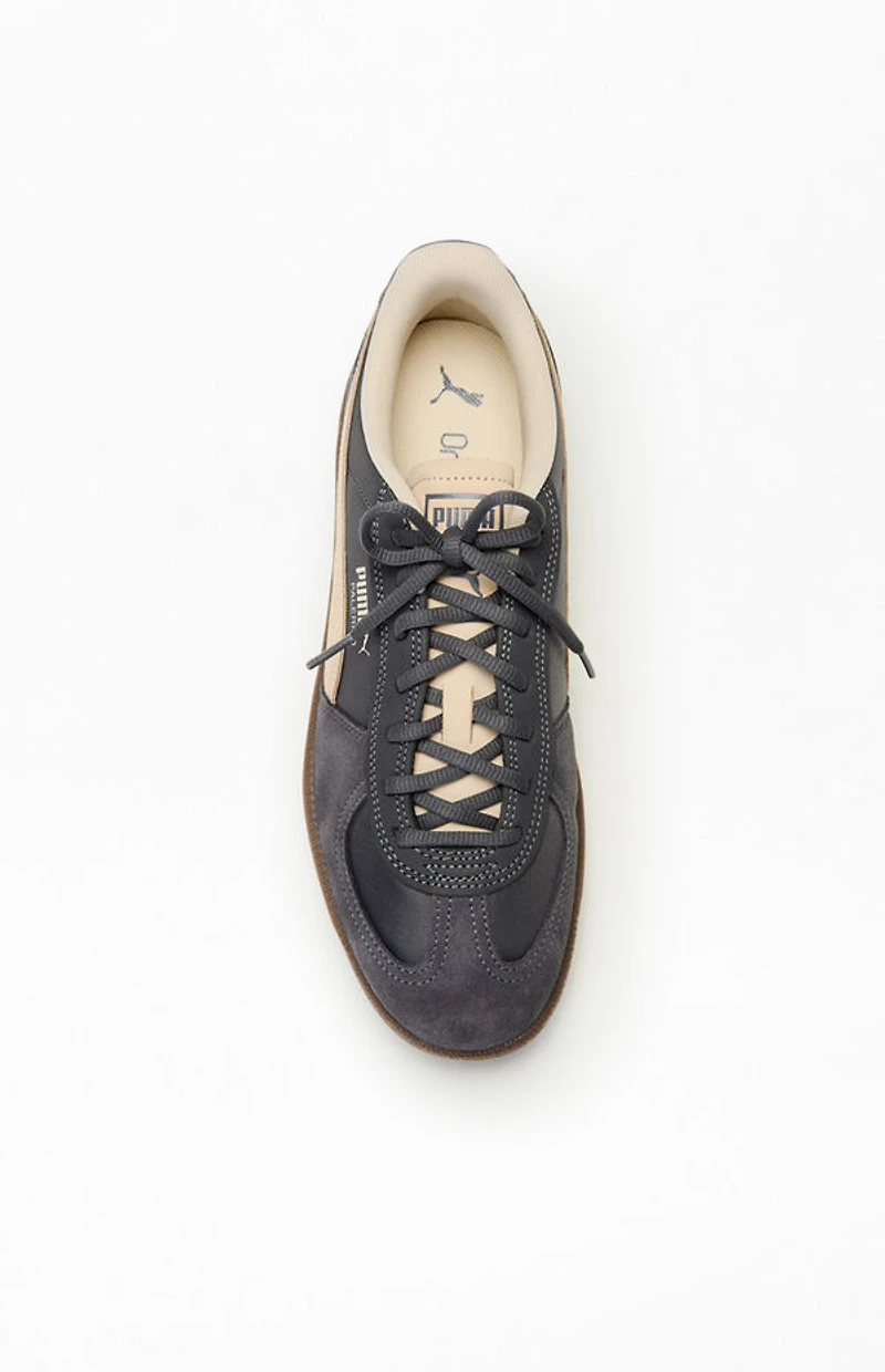 Puma Gray Palermo Leather Shoes