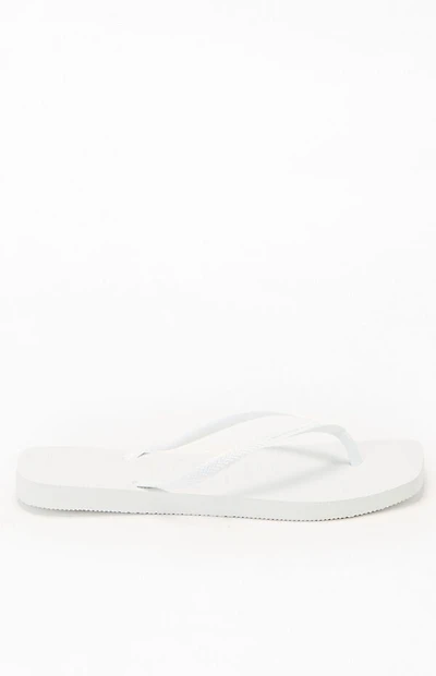 Havaianas Women's White Slim Square Flip Flop Sandals