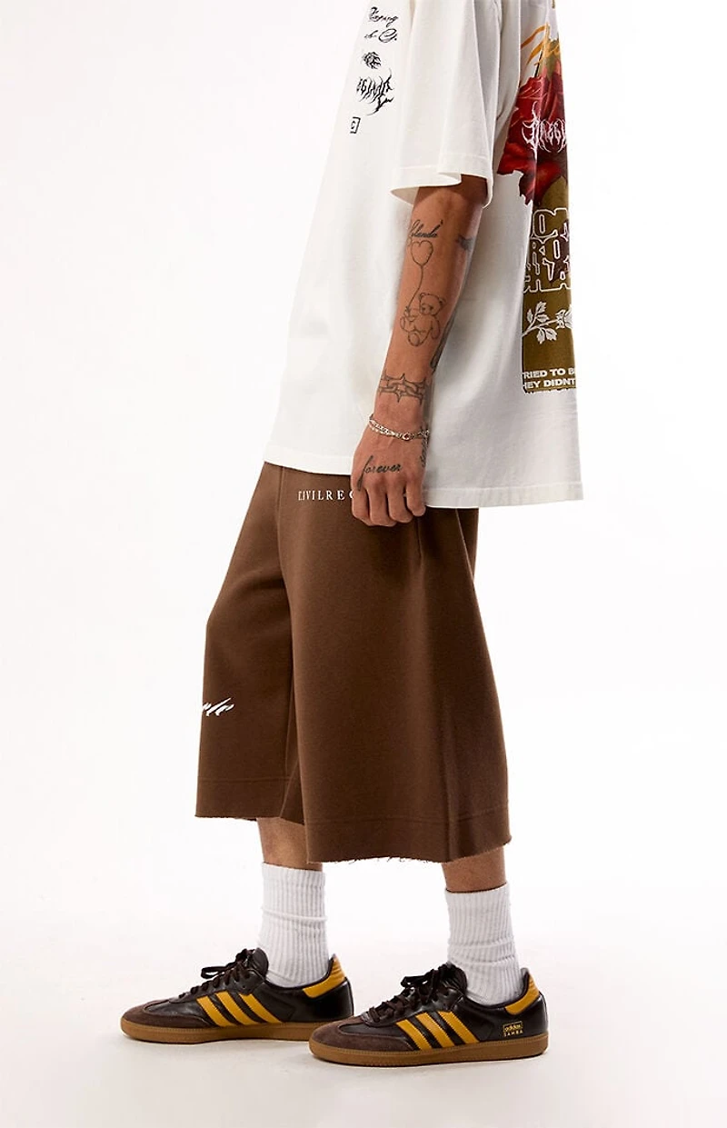 Civil Brown RFC Lounger Fleece Sweat Shorts
