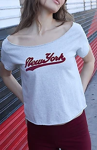 John Galt New York Velvet Robyn Off-The-Shoulder Top