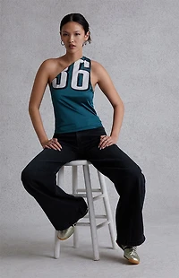 Modern Renewal One Shoulder Sports Jersey Tank Top