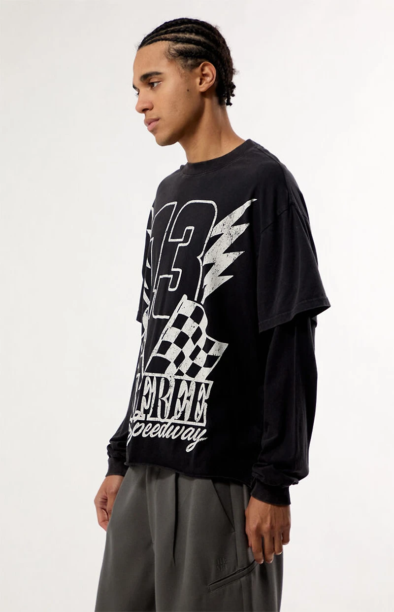 Pacsun Born Free 2fer Long Sleeve Layered T-Shirt