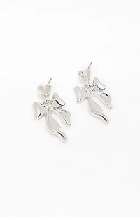 LA Hearts Bow Drop Earrings
