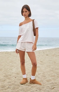 John Galt Pink Bonnie 44 Off-The-Shoulder T-Shirt